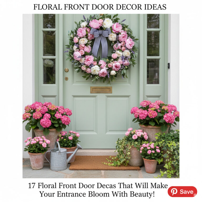 Floral Front Door Decor Ideas