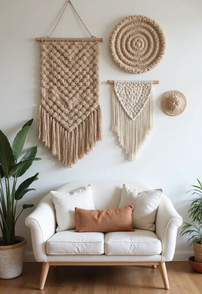 15 Ways to Infuse Warmth into Your Home This Autumn Season! - 12. Textured Wall Hangings